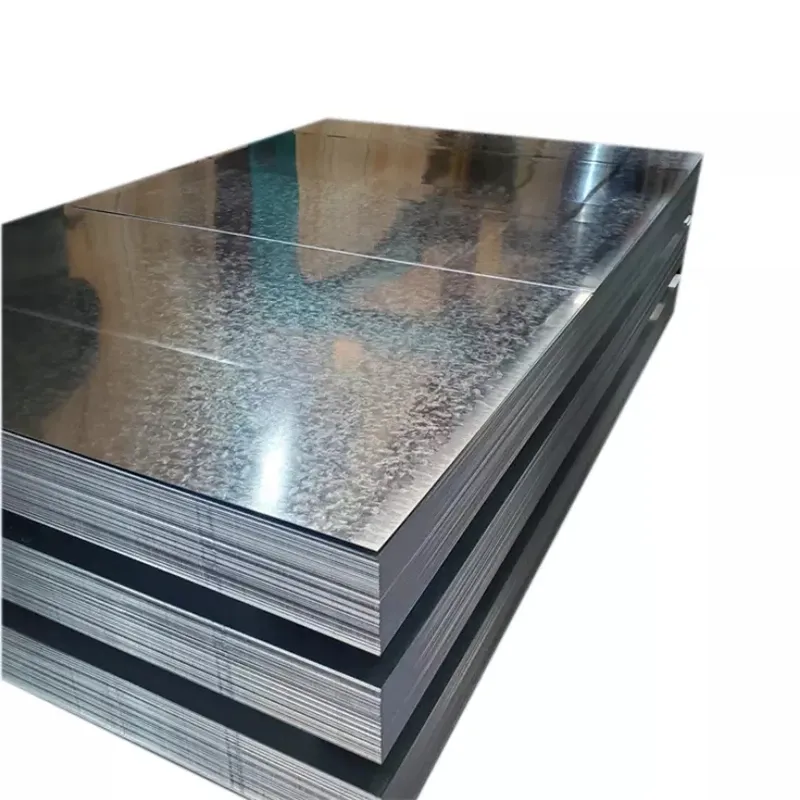 Une gamme complète de spécifications Plaque de zinc en aluminium galvanisé Tôle ondulée Plaque galvanisée Dx51d