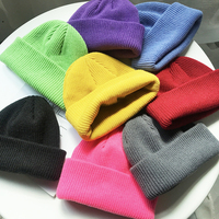 Vente en gros Chapeaux chauds d'hiver unisexes Bonnet de chalutier Chapeau de montre Bonnet court pour hommes et femmes