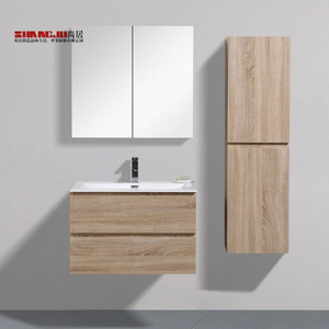 Mueble de baño esquinero <span class=keywords><strong>con</strong></span> lavabo, mueble de madera, barato - Product Image 4