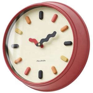 Reloj de Pared Mandelda con Marco Dorado para Decoración de Sala de Estar, Reloj de Madera de Estilo Vintage con Manecillas Acrílicas, Reloj Moderno Silencioso DIY - Product Image 1