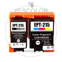 Cartucho de Tinta Yescolor Premium Compatible con EPT 215 T215 T2151 T2160 para Impresora Epson WorkForce WF-100