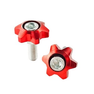 Boutons étoiles en alliage d'aluminium coloré Qiangye M8864, pièces de modification universelles pour moto et voiture, accessoire de poignée - Product Image 4