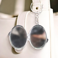 Porte-clés miroir vierge à sublimation Porte-clés miroir bricolage personnalisé en métal pour impression recto-verso pour une utilisation durable