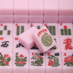 Fichas <span class=keywords><strong>de</strong></span> Mahjong Americanas <span class=keywords><strong>de</strong></span> Melamina <span class=keywords><strong>de</strong></span> Color Sólido, Hechas a Mano, Tamaño XL <span class=keywords><strong>de</strong></span> 30 mm, 160 Piezas para Juego <span class=keywords><strong>de</strong></span> <span class=keywords><strong>Mesa</strong></span> - Product Image 3