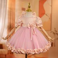 Robe de princesse pour filles, tenue de cérémonie pour enfants, costume de performance pour fête d'anniversaire, robe de mariée fleurie, robe de Noël, vente en gros, été