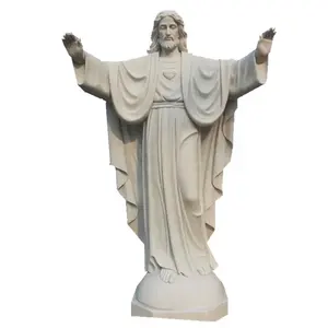Statua di gesù della vergine maria statua di gesù all'aperto vendita statue di gesù cristo in resina religiosa personalizzata
