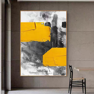 Pintura al Óleo Abstracta Beige Pintada a Mano, Texturizada, Minimalista, Grande, sobre Lienzo, <span class=keywords><strong>para</strong></span> Decoración de Pared de Sala de Estar - Product Image 5