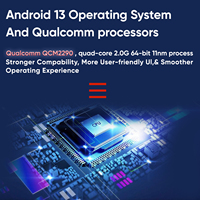 F9839 Multifonction Android 13 Portable Mobile 64Bit BT QR Code Scan 4G Clavier Qualcomm 4 Pouces Inventaire PDA
