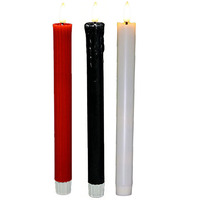 Bougie Pilier LED Sans Flamme à Piles, Taille Moyenne, Style Vintage, Écologique, Décoration Maison, Cire Véritable, Flamme Scintillante et Mobile, Idéale pour les Fêtes