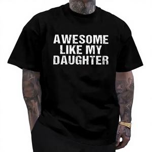 T-shirt graphique unisexe amusant, nouveauté, t-shirt 3D avec tissu 250 g/m², manches courtes, cadeau pour père, vêtements essentiels pour hommes, haut fabriqué pour - Product Image 1