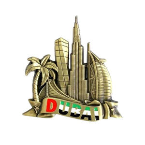 Imanes de nevera de recuerdo turístico de Londres hechos a medida de fábrica Imán de nevera de recuerdo de metal de bronce antiguo 3D - Product Image 3