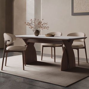 Juego de Comedor FERLY Moderno y Lujoso de Madera Maciza, <span class=keywords><strong>Mesa</strong></span> Rectangular de Madera de Fresno y <span class=keywords><strong>6</strong></span> <span class=keywords><strong>Sillas</strong></span> para Comedor, Hogar, Villa - Product Image 3