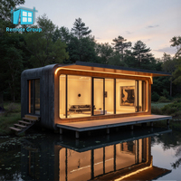 Casa Modular Prefabricada Contemporánea, Contenedor Móvil para Exteriores, Pequeña Cabaña, Hotel Tipo Cápsula