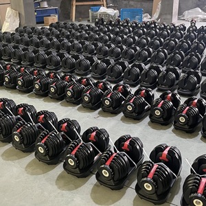 CZFIT Hot Selling Wholesale Free Weights Body Building Custom Logo 24kg Adjustable Steel Durable <b>Dumbbell</b> Sets - Product Image 6