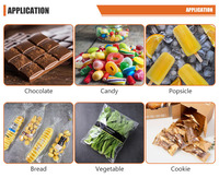 Machine d'emballage automatique pour cupcakes, sandwichs, biscuits, muffins, tiramisu, macarons, biscuits, gaufrettes, aliments