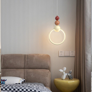 Lampe suspendue en aluminium et fer à blocs de couleur, lumière chaude 3500K, hauteur fixe, pour chambre, chambre d'enfant, café, décoration intérieure, <span class=keywords><strong>luminaire</strong></span> CE, garantie 2 ans - Product Image 1