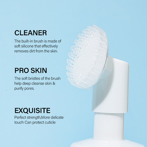 Limpiador Facial en Espuma con Cepillo de Masaje de Silicona, Mousse Limpiador Suave con Aminoácidos, Limpieza Profunda e Hidratante para el Rostro - Product Image 4