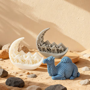 แม่พิมพ์เทียนซิลิโคนเกรดอาหาร ใช้ซ้ำได้ รูปทรงอูฐทะเลทราย รุ่นใหม่ ปี 2026 ปลอดภัยสำหรับเครื่องล้างจาน - Product Image 2