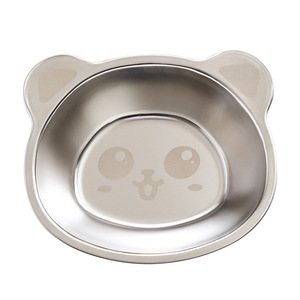 304 Stainless Steel Children's Rice Bowl <b>Cute</b> <b>Bear</b> Shape Drop Proof For Toddlers 2-4 Years Food Serving Bowl - Product Image 2