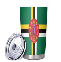 Gobelet isotherme 20oz en acier inoxydable avec couvercle, motif drapeau du Ghana, idéal pour le café, pour hommes et femmes