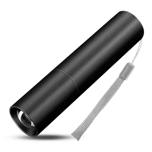 Howlighting senter pengisi daya Led, senter tahan air aluminium Aloi dapat diisi ulang USB Super terang Mini