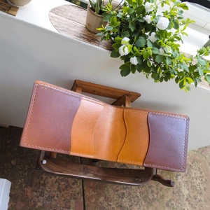 Boshiho Men's Vintage Trifold <b>Wallet</b> Veg Tanned Bifold Credit Card Pockets Genuine Leather <b>RFID</b> <b>Blocking</b> Multi-Function 3 in 40G - Product Image 6