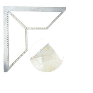 Règle multifonctionnelle pour drain de sol <span class=keywords><strong>Carreleur</strong></span> Nouvel outil Règle triangulaire en acier inoxydable - Product Image 3