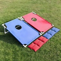 Juego de Cornhole con 12 Bolsas de Arena y Tableros, Juego Portátil para Patio, Playa y Jardín, Caja de Regalo Perfecta para Niños y Adultos