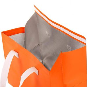 Customized Laminated Aluminum Foil Personalized Takeaway Packaging Disposable PP Non Woven Insulated Thermal Cooler Bag for Food - Product Image 2