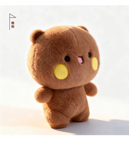 Boneka Beruang dan Panda Kawaii, Boneka Hewan Lembut, Set Pasangan Lucu, Bantal Dekoratif untuk Ide Hadiah