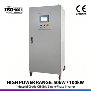Best Selling 50kW 100kW Low Frequency SPWM Off <b>Grid</b> Single Phase Inverter Full Power Continuous Operation for Factory - Product Image 6
