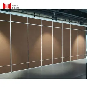 65mm Fabric Wood Aluminum Frame Movable Acoustic Soundproof Partition Panel Wall