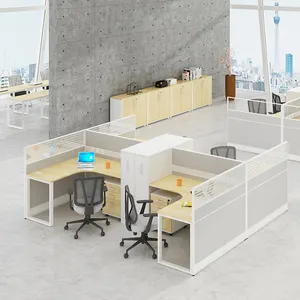 현대 사무용 가구 책상 작업 스테이션 오픈 스페이스 2 4 6 인용 워크 스테이션