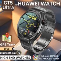 Reloj Inteligente Watch5Ultra con Pantalla HD de 1.53 Pulgadas, Brújula, Multifunción, Detección de Oxígeno en Sangre, Monitoreo de Frecuencia Cardíaca, Seguimiento de Movimiento