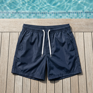 Men’s <b>Nylon</b> <b>Shorts</b>, Athletic <b>Shorts</b>, Lightweight Running <b>Shorts</b>, Drawstring Swim <b>Shorts</b>, Retro Streetwear <b>Shorts</b> - Product Image 4