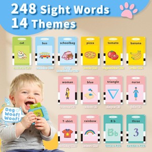 Cartes flash parlantes en peluche Aullsaty pour les garçons et les filles de 1 à 6 ans, jouets sensoriels pour l'autisme, apprentissage éducatif Montessori, parole - Product Image 3