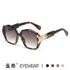 Yingtai Eyewear Polygonal Sunglasses UV400 PC <b>Frame</b> Unisex Fashionable Sun Protection - Product Image 3