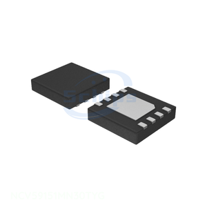 ชิ้นส่วนอิเล็กทรอนิกส์สำหรับการจัดการพลังงาน (PMIC) 8 VDFN แบบมีแผ่นต่อภายนอก มีสินค้าในสต็อก NCV59151MN30TYG ไอซีควบคุมแรงดันไฟฟ้าแบบเชิงเส้น 3V 1.5A 8DFN - Product Image 1