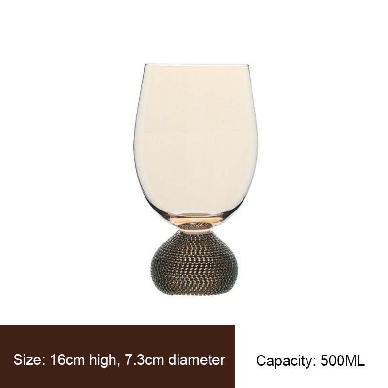Amber gold wine cup