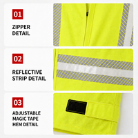 Gilet de travail jaune haute visibilité respirant, uniforme de sécurité, fourni par l'usine