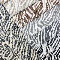 Tissu de canapé imprimé zèbre matériel prix meubles Jacquard Chenille tissu microfibre