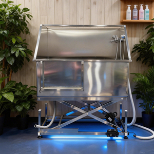 Piscine de bain pour animaux de compagnie en acier inoxydable, bain électrique pour animaux, <span class=keywords><strong>baignoire</strong></span> de toilettage pour le lavage des chiens - Product Image 3