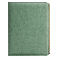 Carpeta de Cuero Multifuncional A4 para Organizar Documentos Comerciales, Carpeta Tipo Portafolio con Cierre para Uso en la Oficina