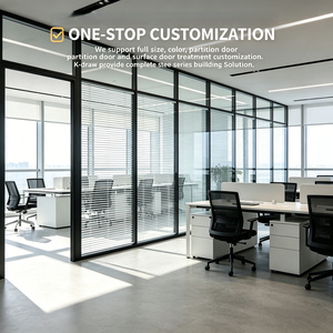 Muro Cortina Metálico Moderno de Acero Sólido <span class=keywords><strong>para</strong></span> Exteriores de Villas y Hoteles, Separador de Oficinas sin Cristal - Product Image 5