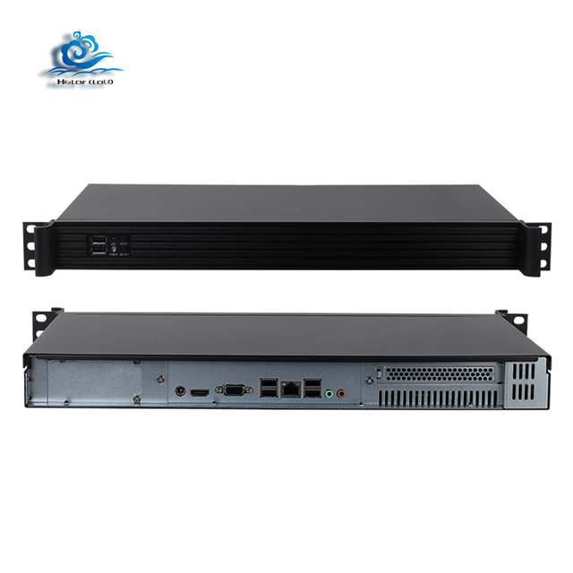 Fanless Industrial Mini Pc Computer IOT Fanless Rugged 1U Server J1900 I3 I5 I7 X86 2 Ethernet Channel WIFI SSD Linux Ubuntu