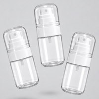 Bouteille pulvérisateur PET transparente avec capuchon pour toner, soins de la peau, emballage cosmétique, fabrication sur mesure OEM