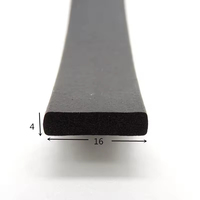 Tira de sellado de junta de esponja de EPDM autoadhesiva, embellecedor de borde cuadrado/medio redondo para impermeabilización de placa de Panel de distribución eléctrica