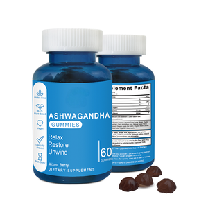 Permen Gummy Ashwagandha untuk menghilangkan stres tidur & kecemasan-Vegan non-gmo dewasa mendukung memori kekebalan & energi (kesehatan sehari-hari) - Product Image 2