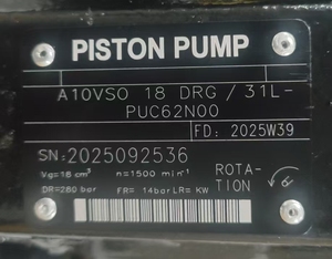 Pompe à piston hydraulique à circuit ouvert à vitesse variable A10VSO A10VSO10 A10VSO18 A10VSO28 A10VSO45 A10VSO71 A10VSO100 A10VSO18DRG/31L-PUC62N00 - Product Image 1