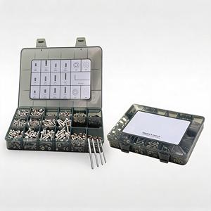 LBTEK SCSM6-10 สกรูหัวซ็อกเก็ต M6 10 304 สแตนเลส 50 ชิ้นชุดยึด DIN ชุดติดตั้งออปติคอล DIN916 DIN912 ชุดสกรู - Product Image 2